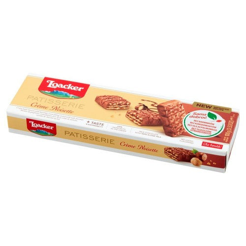 Ciastka waflowe z kremem z orzechów laskowych Loacker 100 g