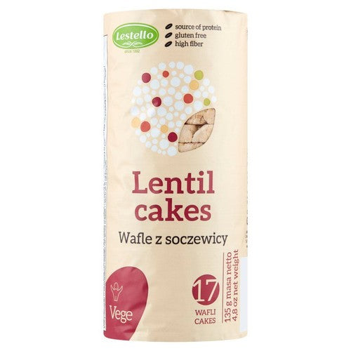 Wafle z soczewicy bezglutenowe Lestello 130 g