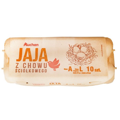 Jaja ściółkowe rozmiar L Auchan 10 sztuk