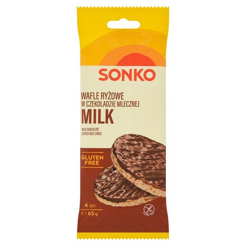 Wafle ryżowe w czekoladzie mlecznej. Sonko 65 g