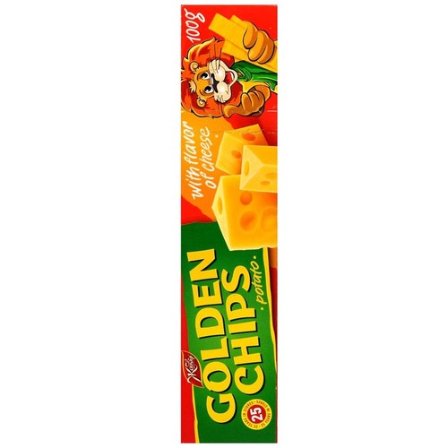 Chipsy ziemniaczane złociste o smaku sera Golden Chips 100 g