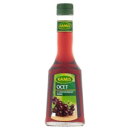 Ocet winny z czerwonego wina. 6% kwasowości Kamis 250 ml