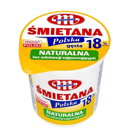 Śmietana Polska 18% Mlekovita 400 g