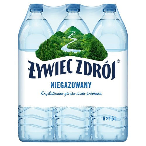 Woda źródlana niegazowana Żywiec Zdrój 6 x 1,5 l