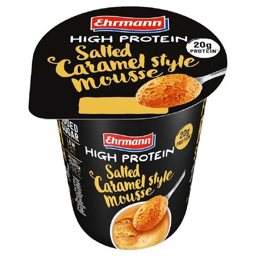 High Protein Mus o smaku słonego karmelu EHRMANN 200 g