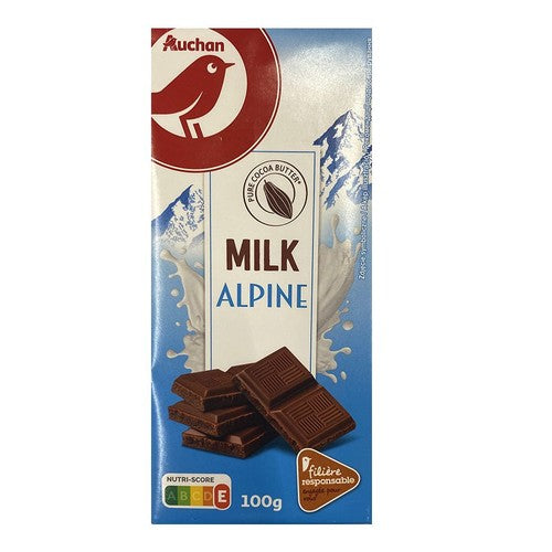 Czekolada mleczna Alpine Auchan 100 g