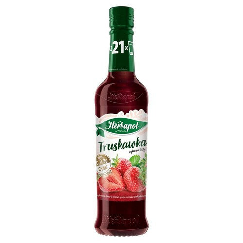 Syrop o smaku truskawkowym Herbapol 420 ml