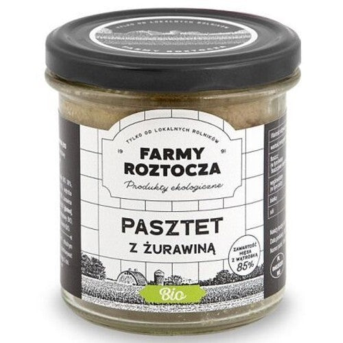 BIO Pasztet z żurawiną Farmy Roztocza 180 g