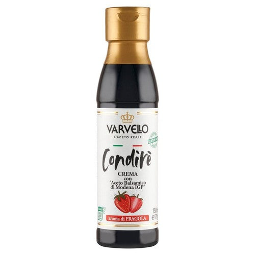 Krem z octu balsamicznego truskawkowy Varvello 150 ml