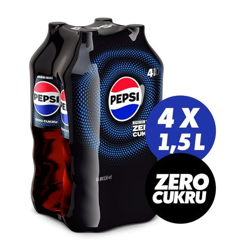 Napój gazowany Pepsi-Cola zero cukru 4 x 1.5 l