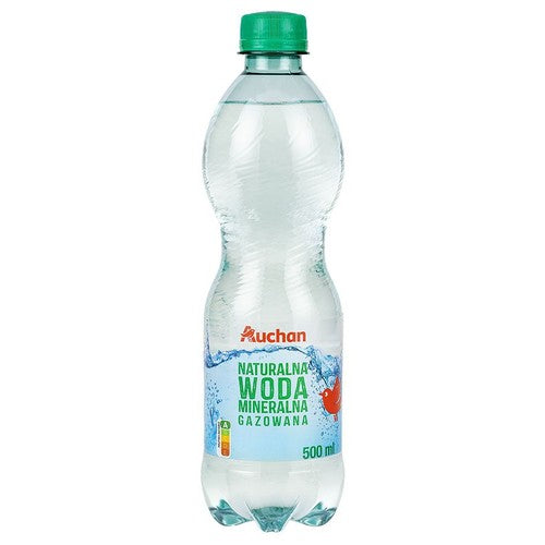 Naturalna woda mineralna gazowana Auchan 500 ml