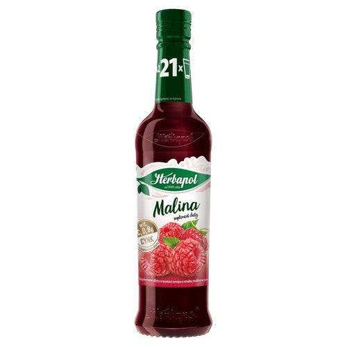 Syrop o smaku malinowym Herbapol 420 ml