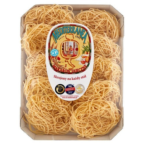 Makaron jajeczny wstążka wąska Mediterranea 500 g