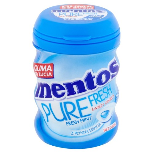 Guma do żucia o smaku miętowym bez cukru Mentos 60 g