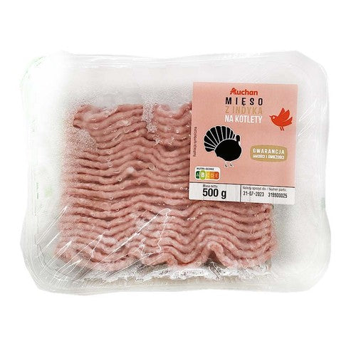 Mięso z indyka na kotlety Auchan 500 g