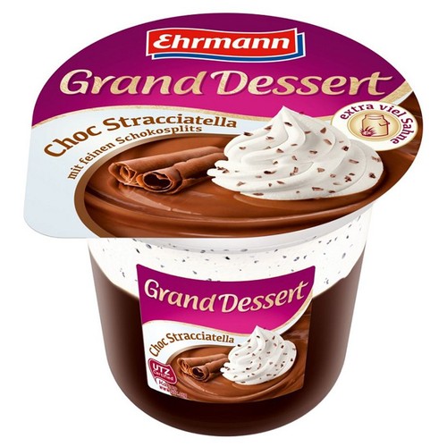 Deser mleczny o smaku Stracciatella EHRMANN 190 g