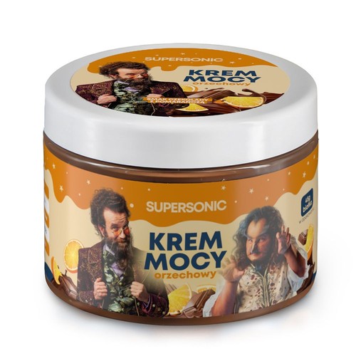 Krem Mocy orzechowy o smaku czekolady z pomarańczą SUPERSONIC 250 g