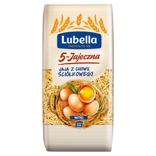 Makaron nitki 5 jajeczny Lubella 250 g