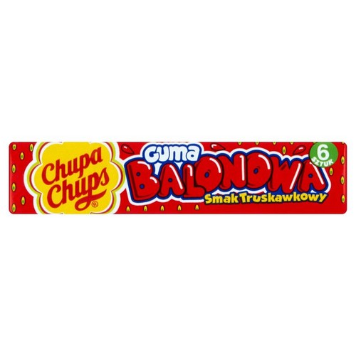 Guma balonowa o smaku truskawkowym Chupa Chups 27,6 g