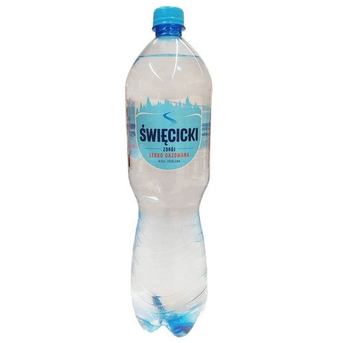 Woda źródlana lekko gazowana  Święcicki Zdrój 6 x 1,5 l