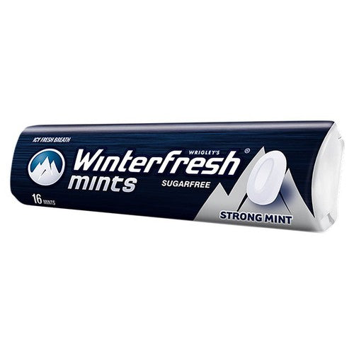 Bezcukrowe cukierki zawierają substancje słodzące o smaku miętowym Winterfresh sztuka