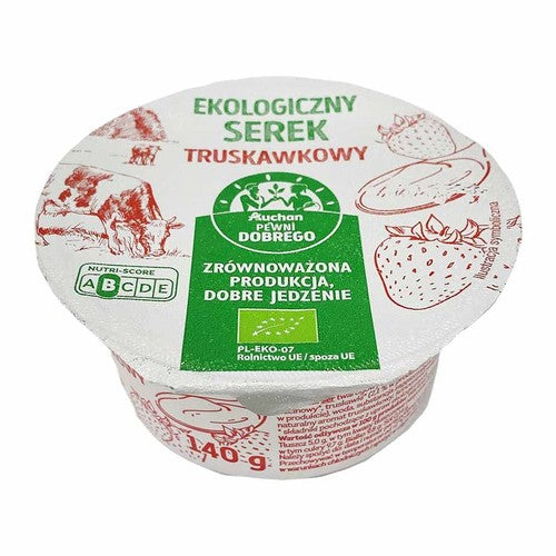 BIO Serek truskawkowy Pewni Dobrego 140 g